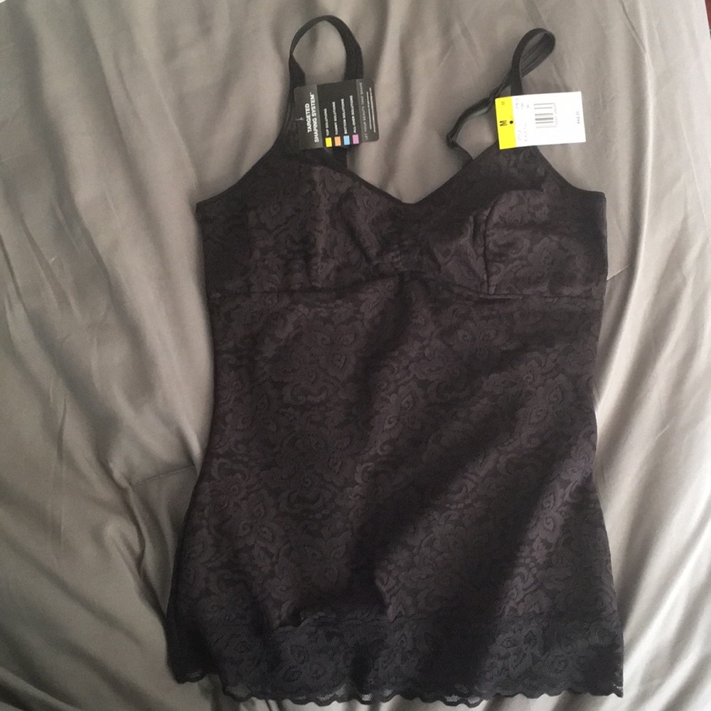 Bali Women's Lace N' Smooth Firm Control Camisole - Picture 2 of 8